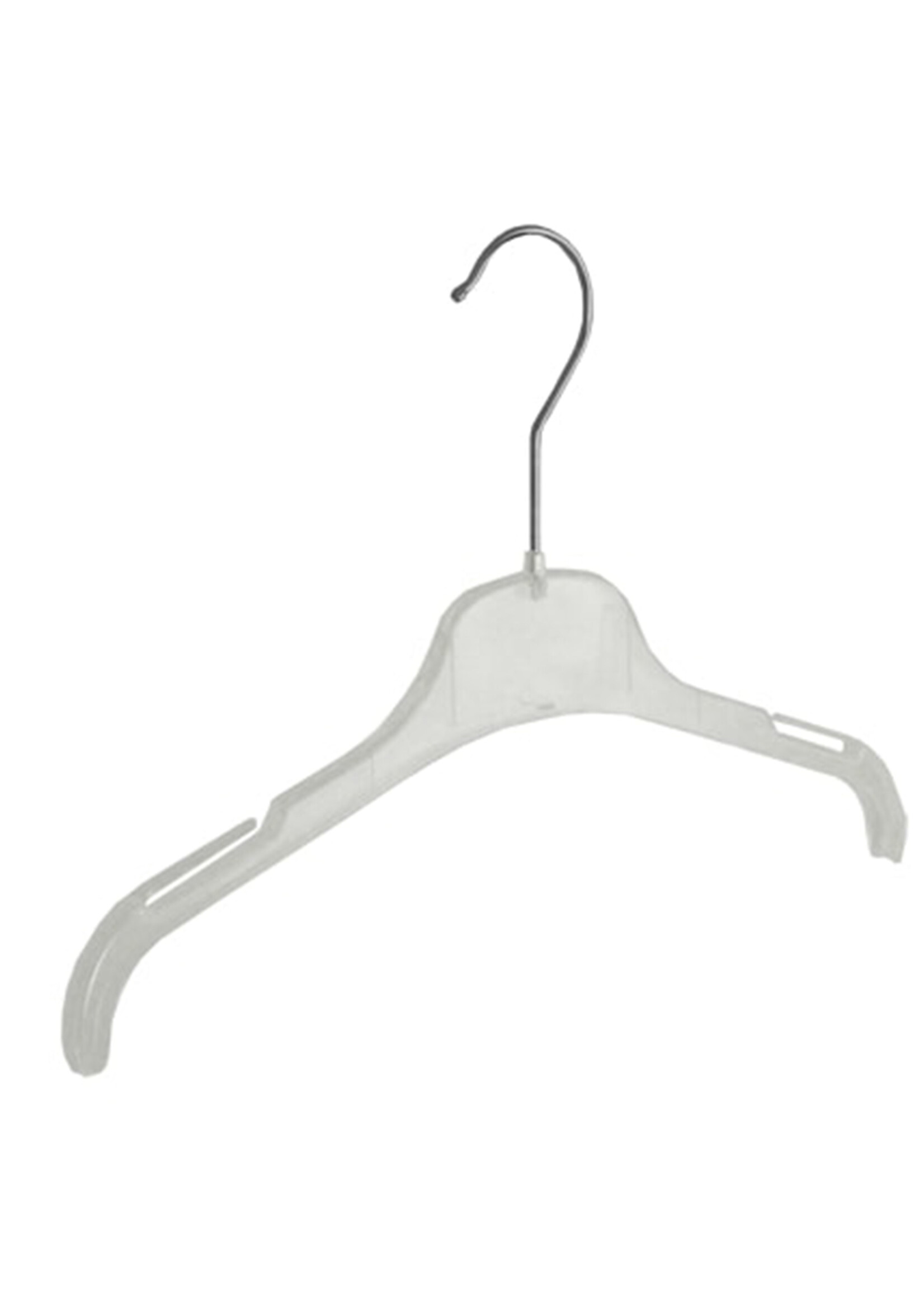 Kledinghanger - Kinderen - F01/33 - 40 Stuks - Blousehanger - Shirthanger - Kunststof - Transparant - Rokinkepingen - 33 cm - Kledinghanger - Kleerhanger - Kinderhanger - F01-Serie