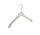 Mantelhanger - Kostuumhanger - Jassenhanger - Volwassenen - F2/38 - 30 Stuks - Kunststof - Transparant - Schouderverbreding 2 cm - 38 cm - Kledinghanger - Kleerhanger