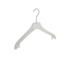 Mantelhanger - Kostuumhanger - Jassenhanger - Volwassenen - F2/38 - 40 Stuks - Kunststof - Transparant - Schouderverbreding 2 cm - 38 cm - Kledinghanger - Kleerhanger