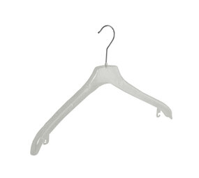 Mantelhanger - Kostuumhanger - Jassenhanger - Volwassenen - F2/44 - 30 Stuks - Kunststof - Transparant - Schouderverbreding 2 cm - 44 cm - Kledinghanger - Kleerhanger