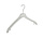 Mantelhanger - Kostuumhanger - Jassenhanger - Volwassenen - F2/44 - 50 Stuks - Kunststof - Transparant - Schouderverbreding 2 cm - 44 cm - Kledinghanger - Kleerhanger