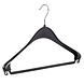 Mantelhanger - Kostuumhanger - Jassenhanger - Volwassenen - F44 - 20 Stuks - Kunststof - Zwart - Schouderverbreding 2,2 cm - 44 cm - Kledinghanger - Kleerhanger - Hotelhanger Mantelhanger - Kostuumhanger - Jassenhanger - Volwassenen - F44 - 20 Stuks - Kunststof - Zwart - Schouderverbreding 2,2 cm - 44 cm - Kledinghanger - Kleerhanger - Hotelhanger