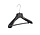 Mantelhanger - Kostuumhanger - Jassenhanger - Kinderen - FG34 - 40 Stuks - Kunststof - Zwart - Gebogen Model - Schouderverbreding 6 cm - Broeklat - 34 cm - Kinderhanger - Kledinghanger - Kleerhanger - FG-Serie