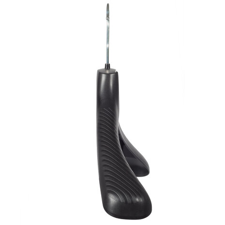 Mantelhanger - Kostuumhanger - Jassenhanger - Kinderen - FG34 - 10 Stuks - Kunststof - Zwart - Gebogen Model - Schouderverbreding 6 cm - 34 cm - Kinderhanger - Kledinghanger - Kleerhanger - FG-Serie