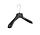 Mantelhanger - Kostuumhanger - Jassenhanger - Kinderen - FG34 - 20 Stuks - Kunststof - Zwart - Gebogen Model - Schouderverbreding 6 cm - 34 cm - Kinderhanger - Kledinghanger - Kleerhanger - FG-Serie