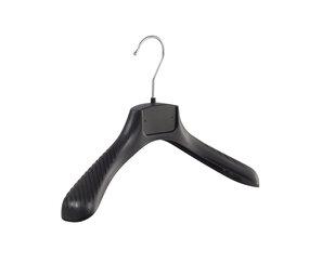 Mantelhanger - Kostuumhanger - Jassenhanger - Kinderen - FG34 - 40 Stuks - Kunststof - Zwart - Gebogen Model - Schouderverbreding 6 cm - 34 cm - Kinderhanger - Kledinghanger - Kleerhanger - FG-Serie