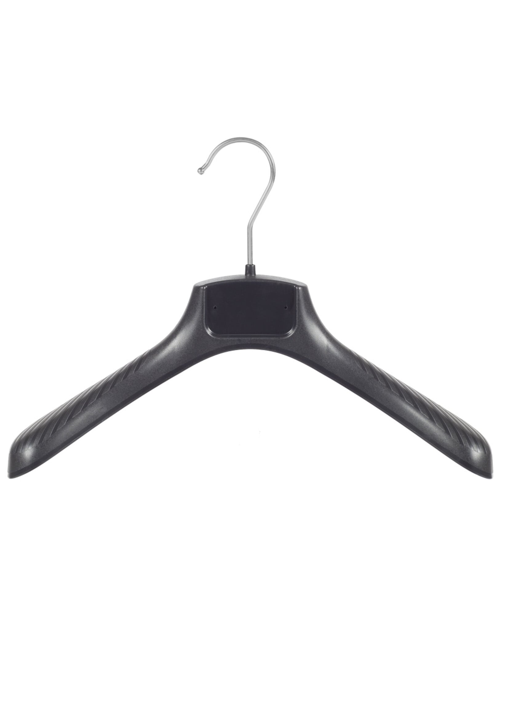 Mantelhanger - Kostuumhanger - Jassenhanger - Kinderen - FG34 - 50 Stuks - Kunststof - Zwart - Gebogen Model - Schouderverbreding 6 cm - 34 cm - Kinderhanger - Kledinghanger - Kleerhanger - FG-Serie