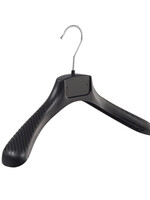 Mantelhanger - Kostuumhanger - Jassenhanger - Kinderen - FG36 - 30 Stuks - Kunststof - Zwart - Gebogen Model - Schouderverbreding 6 cm - 36 cm - Kinderhanger - Kledinghanger - Kleerhanger - FG-Serie