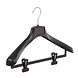 Mantelhanger - Kostuumhanger - Jassenhanger - Volwassenen - FG42 - 40 Stuks - Kunststof - Zwart - Gebogen Model - Schouderverbreding 6 cm - Anti-slip Knijpers - 42 cm - Kledinghanger - Kleerhanger - FG-Serie Mantelhanger - Kostuumhanger - Jassenhanger - Volwassenen - FG42 - 40 Stuks - Kunststof - Zwart - Gebogen Model - Schouderverbreding 6 cm - Anti-slip Knijpers - 42 cm - Kledinghanger - Kleerhanger - FG-Serie