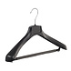 Mantelhanger - Kostuumhanger - Jassenhanger - Volwassenen - FG42 - 50 Stuks - Kunststof - Zwart - Gebogen Model - Schouderverbreding 6 cm - Broeklat met Schuim - 42 cm - Kledinghanger - Kleerhanger - FG-Serie Mantelhanger - Kostuumhanger - Jassenhanger - Volwassenen - FG42 - 50 Stuks - Kunststof - Zwart - Gebogen Model - Schouderverbreding 6 cm - Broeklat met Schuim - 42 cm - Kledinghanger - Kleerhanger - FG-Serie