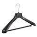 Mantelhanger - Kostuumhanger - Jassenhanger - Volwassenen - FG45 - 20 Stuks - Kunststof - Zwart - Gebogen Model - Schouderverbreding 6 cm - Broeklat - 45 cm - Kledinghanger - Kleerhanger - FG-Serie Mantelhanger - Kostuumhanger - Jassenhanger - Volwassenen - FG45 - 20 Stuks - Kunststof - Zwart - Gebogen Model - Schouderverbreding 6 cm - Broeklat - 45 cm - Kledinghanger - Kleerhanger - FG-Serie