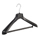 Mantelhanger - Kostuumhanger - Jassenhanger - Volwassenen - FG45 - 10 Stuks - Kunststof - Zwart - Gebogen Model - Schouderverbreding 6 cm - Broeklat met Schuim - 45 cm - Kledinghanger - Kleerhanger - FG-Serie Mantelhanger - Kostuumhanger - Jassenhanger - Volwassenen - FG45 - 10 Stuks - Kunststof - Zwart - Gebogen Model - Schouderverbreding 6 cm - Broeklat met Schuim - 45 cm - Kledinghanger - Kleerhanger - FG-Serie