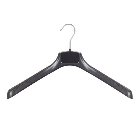Mantelhanger - Kostuumhanger - Jassenhanger - Volwassenen - FG45 - 30 Stuks - Kunststof - Zwart - Gebogen Model - Schouderverbreding 6 cm - 45 cm - Kledinghanger - Kleerhanger - FG-Serie Mantelhanger - Kostuumhanger - Jassenhanger - Volwassenen - FG45 - 30 Stuks - Kunststof - Zwart - Gebogen Model - Schouderverbreding 6 cm - 45 cm - Kledinghanger - Kleerhanger - FG-Serie
