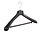 Mantelhanger - Kostuumhanger - Jassenhanger - Volwassenen - FG48 - 20 Stuks - Kunststof - Zwart - Gebogen Model - Schouderverbreding 6 cm - Broeklat met Schuim - 48 cm - Kledinghanger - Kleerhanger - FG-Serie