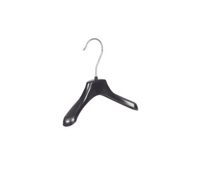 Mantelhanger - Kostuumhanger - Jassenhanger - Baby - FR20 - 50 Stuks - Kunststof - Zwart - Gebogen Model - Schouderverbreding 3,3 cm - 20 cm - Babyhanger - Kledinghanger - Kleerhanger - FR-Serie