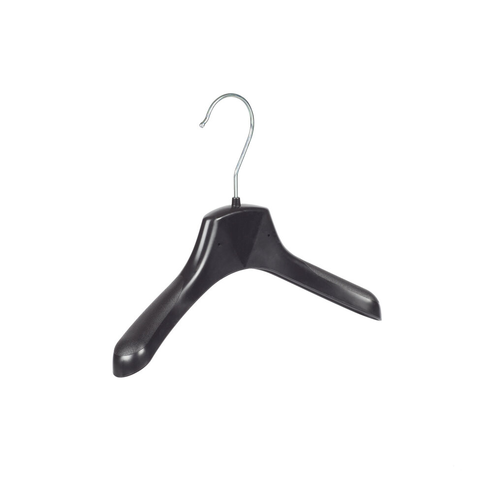 Mantelhanger - Kostuumhanger - Jassenhanger - Baby - FR26 - 10 Stuks - Kunststof - Zwart - Gebogen Model - Schouderverbreding 3,3 cm - 26 cm - Babybügel - Kledinghanger - Kleerhanger - FR-Serie Mantelhanger - Kostuumhanger - Jassenhanger - Baby - FR26 - 10 Stuks - Kunststof - Zwart - Gebogen Model - Schouderverbreding 3,3 cm - 26 cm - Babybügel - Kledinghanger - Kleerhanger - FR-Serie