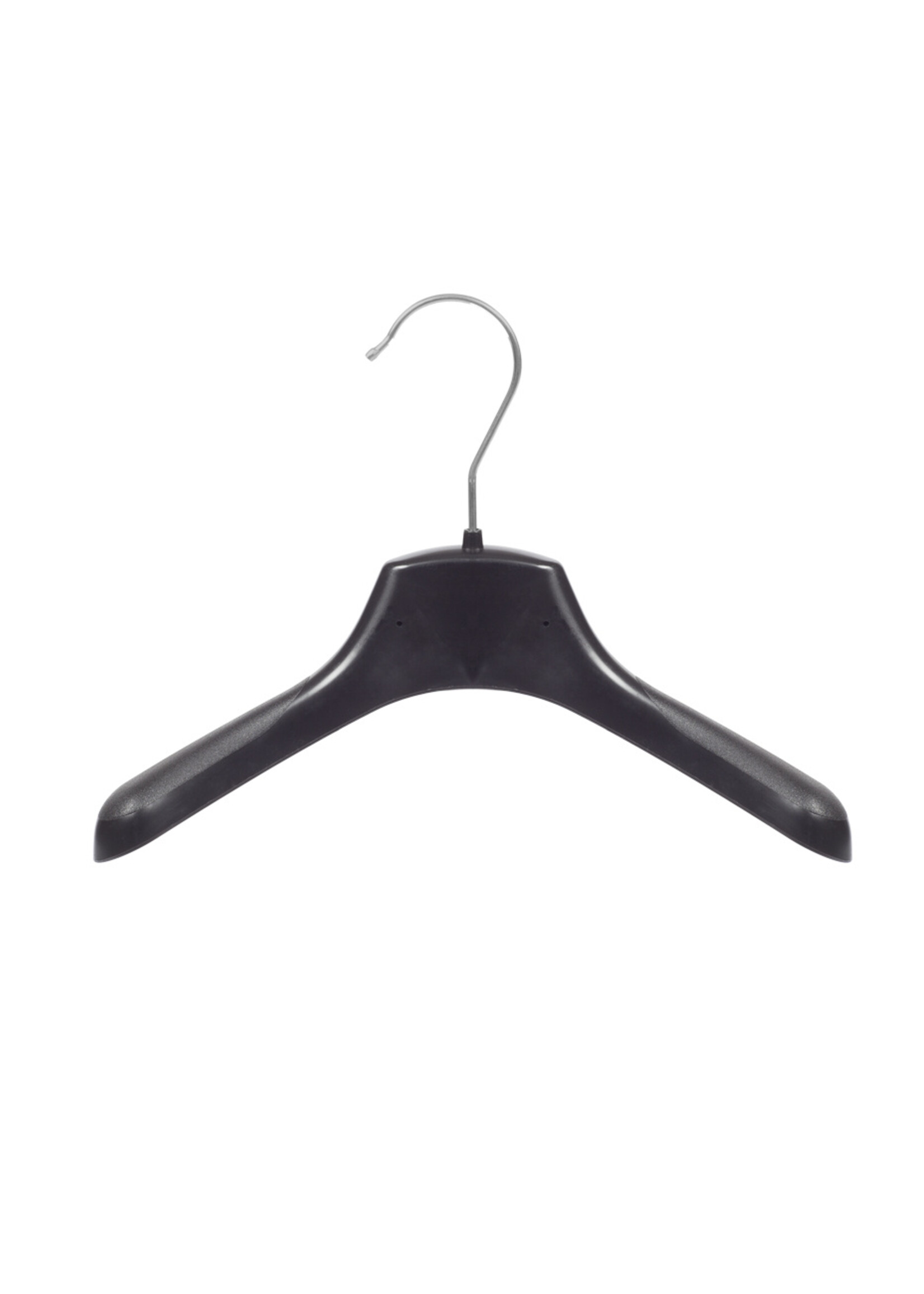 Mantelhanger - Kostuumhanger - Jassenhanger - Baby - FR26 - 40 Stuks - Kunststof - Zwart - Gebogen Model - Schouderverbreding 3,3 cm - 26 cm - Babybügel - Kledinghanger - Kleerhanger - FR-Serie