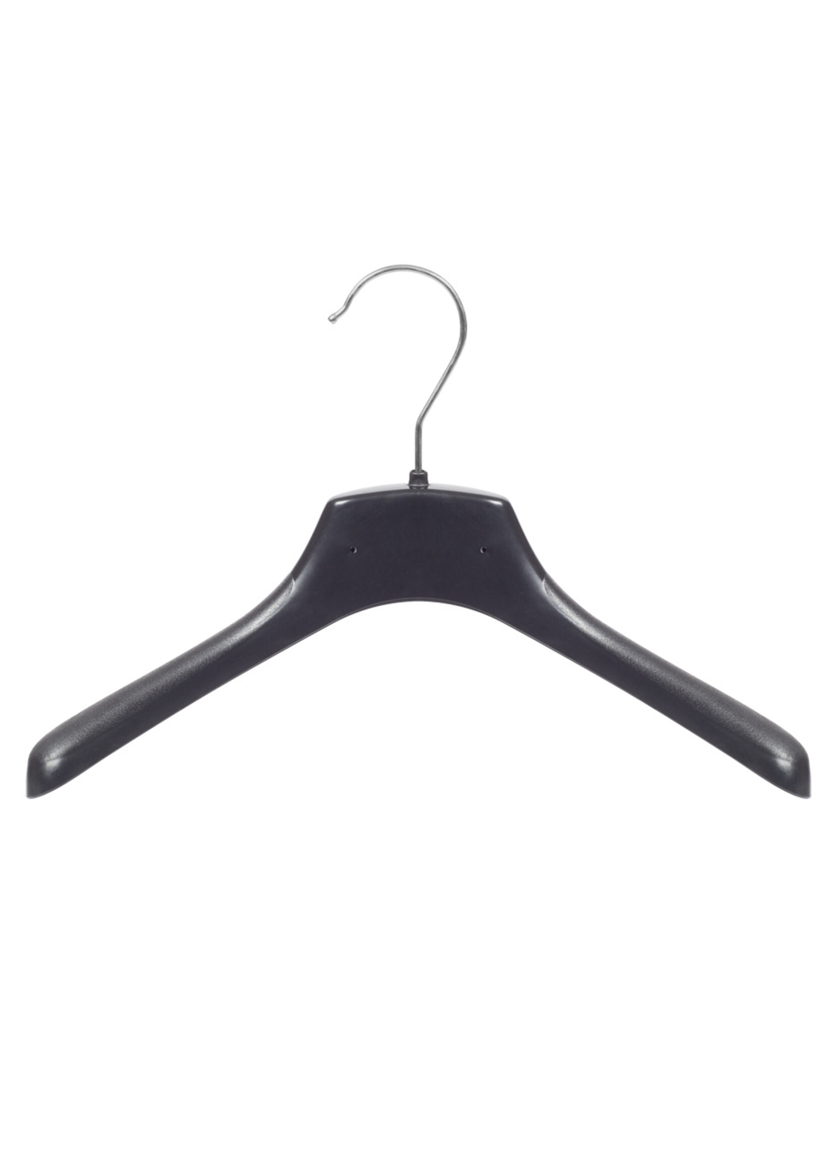 Mantelhanger - Kostuumhanger - Jassenhanger - Kinderen - FR30 - 20 Stuks - Kunststof - Zwart - Gebogen Model - Schouderverbreding 3,3 cm - 30 cm - Kinderhanger - Kledinghanger - Kleerhanger - FR-Serie