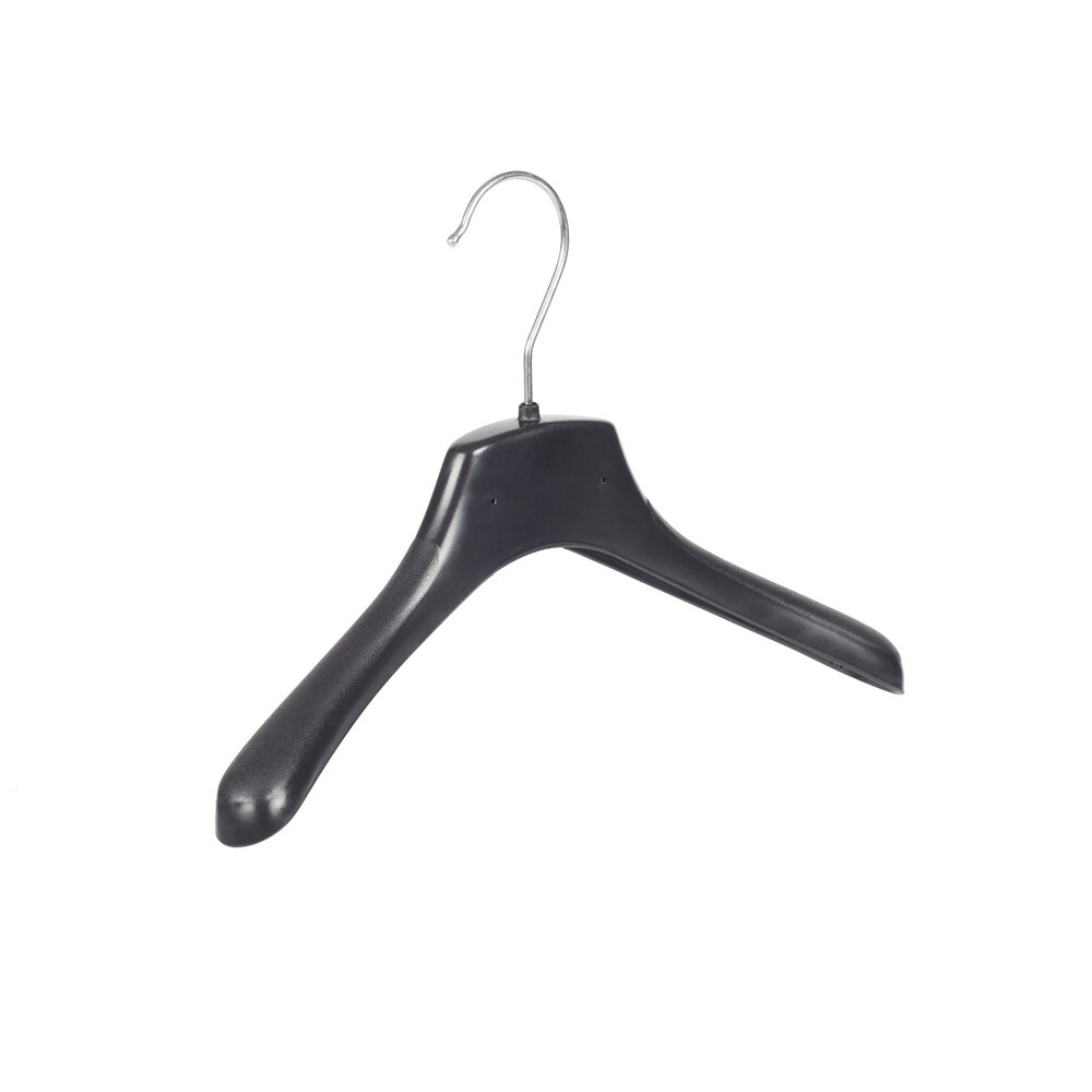 Mantelhanger - Kostuumhanger - Jassenhanger - Kinderen - FR30 - 40 Stuks - Kunststof - Zwart - Gebogen Model - Schouderverbreding 3,3 cm - 30 cm - Kinderhanger - Kledinghanger - Kleerhanger - FR-Serie