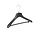 Mantelhanger - Kostuumhanger - Jassenhanger - Kinderen - FR34 - 40 Stuks - Kunststof - Zwart - Gebogen Model - Schouderverbreding 3,3 cm - Broeklat - 34 cm - Kinderhanger - Kledinghanger - Kleerhanger - FR-Serie
