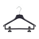 Mantelhanger - Kostuumhanger - Jassenhanger - Volwassenen - FR38 - 40 Stuks - Kunststof - Zwart - Gebogen Model - Schouderverbreding 3,3 cm - Anti-slip Knijpers - 38 cm - Kledinghanger - Kleerhanger - FR-Serie Mantelhanger - Kostuumhanger - Jassenhanger - Volwassenen - FR38 - 40 Stuks - Kunststof - Zwart - Gebogen Model - Schouderverbreding 3,3 cm - Anti-slip Knijpers - 38 cm - Kledinghanger - Kleerhanger - FR-Serie