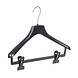 Mantelhanger - Kostuumhanger - Jassenhanger - Volwassenen - FR38 - 50 Stuks - Kunststof - Zwart - Gebogen Model - Schouderverbreding 3,3 cm - Anti-slip Knijpers - 38 cm - Kledinghanger - Kleerhanger - FR-Serie Mantelhanger - Kostuumhanger - Jassenhanger - Volwassenen - FR38 - 50 Stuks - Kunststof - Zwart - Gebogen Model - Schouderverbreding 3,3 cm - Anti-slip Knijpers - 38 cm - Kledinghanger - Kleerhanger - FR-Serie