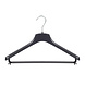 Mantelhanger - Kostuumhanger - Jassenhanger - Volwassenen - FR40 - 40 Stuks - Kunststof - Zwart - Gebogen Model - Schouderverbreding 3,3 cm - Broeklat - 40 cm - Kledinghanger - Kleerhanger - FR-Serie Mantelhanger - Kostuumhanger - Jassenhanger - Volwassenen - FR40 - 40 Stuks - Kunststof - Zwart - Gebogen Model - Schouderverbreding 3,3 cm - Broeklat - 40 cm - Kledinghanger - Kleerhanger - FR-Serie