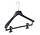 Mantelhanger - Kostuumhanger - Jassenhanger - Volwassenen - FR40 - 40 Stuks - Kunststof - Zwart - Gebogen Model - Schouderverbreding 3,3 cm - Anti-slip Knijpers - 40 cm - Kledinghanger - Kleerhanger - FR-Serie