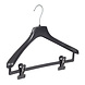 Mantelhanger - Kostuumhanger - Jassenhanger - Volwassenen - FR40 - 40 Stuks - Kunststof - Zwart - Gebogen Model - Schouderverbreding 3,3 cm - Anti-slip Knijpers - 40 cm - Kledinghanger - Kleerhanger - FR-Serie Mantelhanger - Kostuumhanger - Jassenhanger - Volwassenen - FR40 - 40 Stuks - Kunststof - Zwart - Gebogen Model - Schouderverbreding 3,3 cm - Anti-slip Knijpers - 40 cm - Kledinghanger - Kleerhanger - FR-Serie