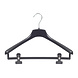 Mantelhanger - Kostuumhanger - Jassenhanger - Volwassenen - FR40 - 50 Stuks - Kunststof - Zwart - Gebogen Model - Schouderverbreding 3,3 cm - Anti-slip Knijpers - 40 cm - Kledinghanger - Kleerhanger - FR-Serie Mantelhanger - Kostuumhanger - Jassenhanger - Volwassenen - FR40 - 50 Stuks - Kunststof - Zwart - Gebogen Model - Schouderverbreding 3,3 cm - Anti-slip Knijpers - 40 cm - Kledinghanger - Kleerhanger - FR-Serie