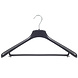 Mantelhanger - Kostuumhanger - Jassenhanger - Volwassenen - FR46 - 20 Stuks - Kunststof - Zwart - Gebogen Model - Schouderverbreding 3,3 cm - Broeklat - 46 cm - Kledinghanger - Kleerhanger - FR-Serie Mantelhanger - Kostuumhanger - Jassenhanger - Volwassenen - FR46 - 20 Stuks - Kunststof - Zwart - Gebogen Model - Schouderverbreding 3,3 cm - Broeklat - 46 cm - Kledinghanger - Kleerhanger - FR-Serie