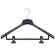 Mantelhanger - Kostuumhanger - Jassenhanger - Volwassenen - FR46 - 30 Stuks - Kunststof - Zwart - Gebogen Model - Schouderverbreding 3,3 cm - Anti-slip Knijpers - 46 cm - Kledinghanger - Kleerhanger - FR-Serie Mantelhanger - Kostuumhanger - Jassenhanger - Volwassenen - FR46 - 30 Stuks - Kunststof - Zwart - Gebogen Model - Schouderverbreding 3,3 cm - Anti-slip Knijpers - 46 cm - Kledinghanger - Kleerhanger - FR-Serie