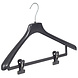 Mantelhanger - Kostuumhanger - Jassenhanger - Volwassenen - FR46 - 50 Stuks - Kunststof - Zwart - Gebogen Model - Schouderverbreding 3,3 cm - Anti-slip Knijpers - 46 cm - Kledinghanger - Kleerhanger - FR-Serie Mantelhanger - Kostuumhanger - Jassenhanger - Volwassenen - FR46 - 50 Stuks - Kunststof - Zwart - Gebogen Model - Schouderverbreding 3,3 cm - Anti-slip Knijpers - 46 cm - Kledinghanger - Kleerhanger - FR-Serie