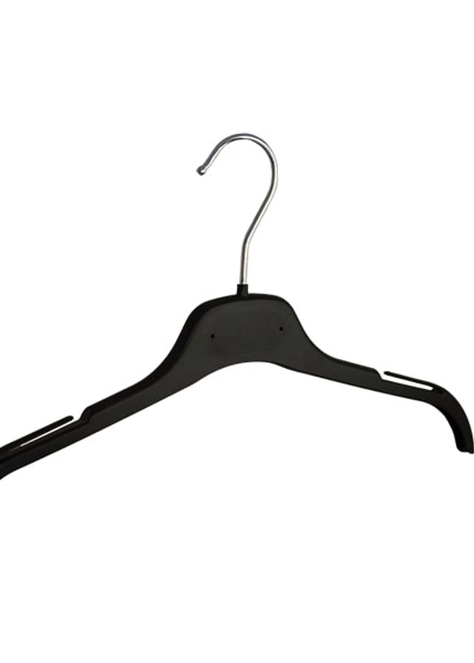 Kledinghanger - Volwassenen - GN38 - 40 Stuks - Blousehanger - Shirthanger - Kunststof - Zwart - Rokinkepingen - 38 cm - Kledinghanger - Kleerhanger - GN-Serie