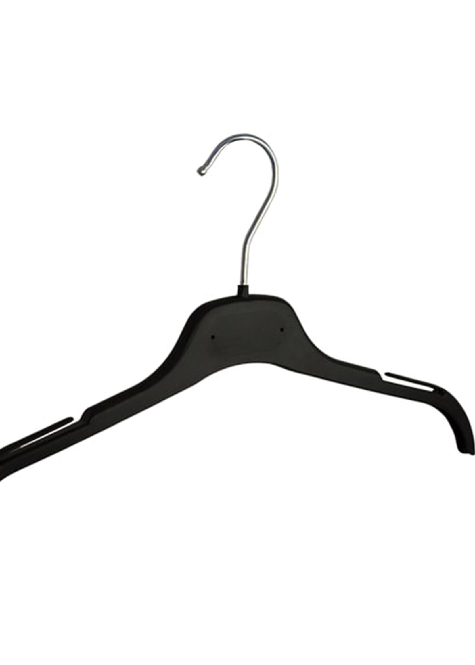 Kledinghanger - Volwassenen - GN38 - 50 Stuks - Blousehanger - Shirthanger - Kunststof - Zwart - Rokinkepingen - 38 cm - Kledinghanger - Kleerhanger - GN-Serie