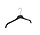 Kledinghanger - Volwassenen - GN41 - 50 Stuks - Blousehanger - Shirthanger - Kunststof - Zwart - Rokinkepingen - 41 cm - Kledinghanger - Kleerhanger - GN-Serie