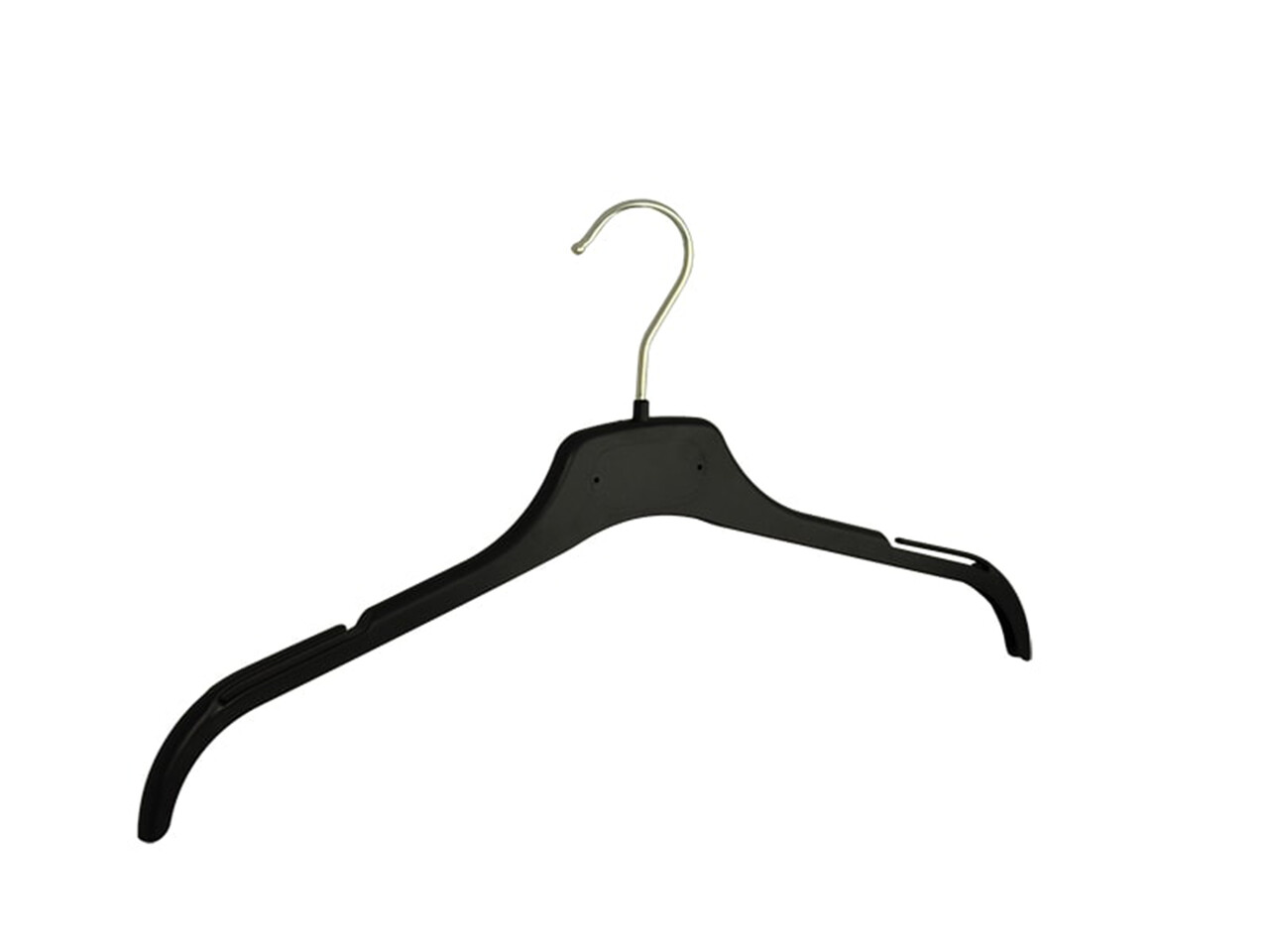 Kledinghanger - Volwassenen - GN43 - 20 Stuks - Blousehanger - Shirthanger - Kunststof - Zwart - Rokinkepingen - 43 cm - Kledinghanger - Kleerhanger - GN-Serie