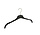 Kledinghanger - Volwassenen - GN43 - 20 Stuks - Blousehanger - Shirthanger - Kunststof - Zwart - Rokinkepingen - 43 cm - Kledinghanger - Kleerhanger - GN-Serie