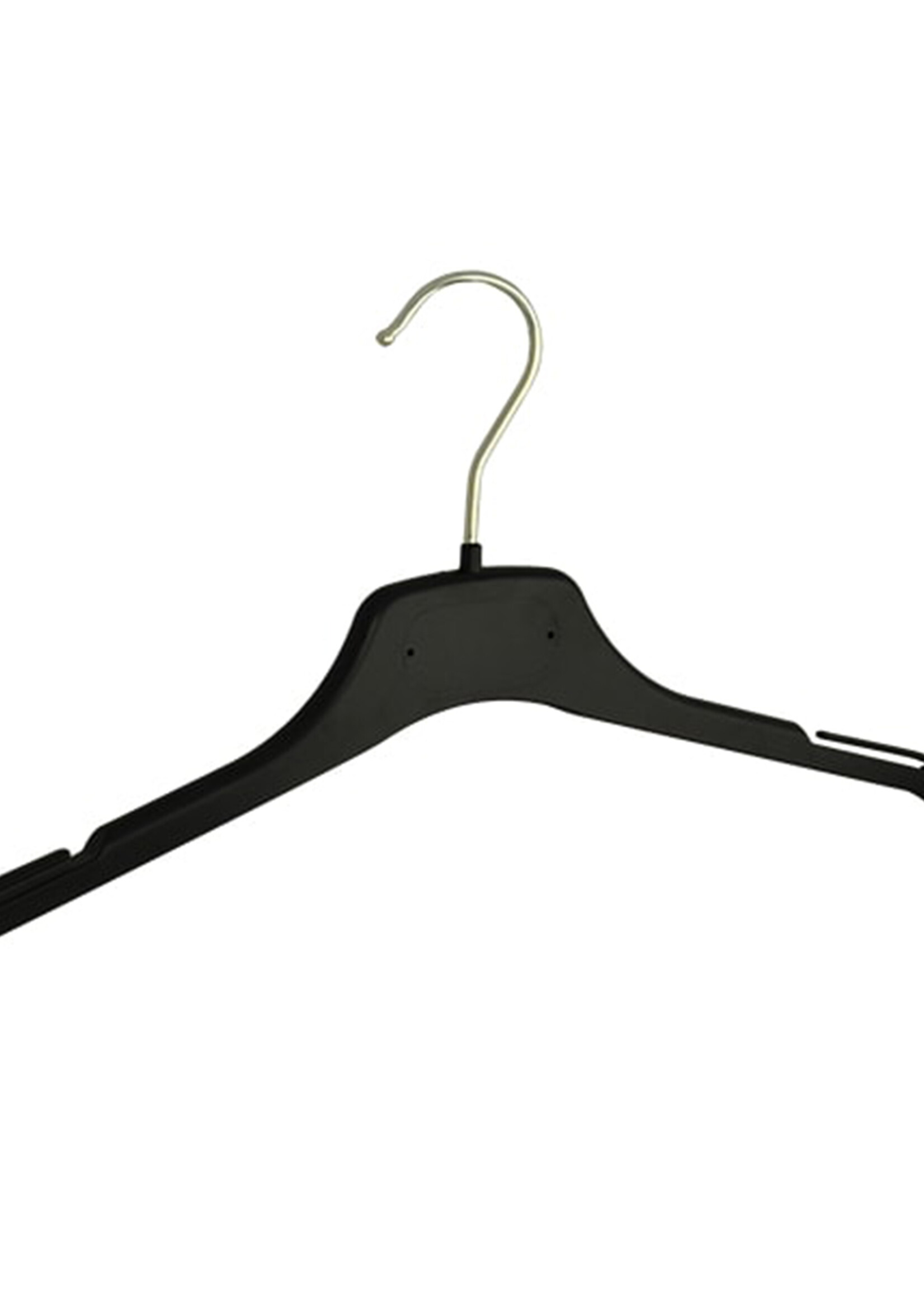 Kledinghanger - Volwassenen - GN43 - 40 Stuks - Blousehanger - Shirthanger - Kunststof - Zwart - Rokinkepingen - 43 cm - Kledinghanger - Kleerhanger - GN-Serie