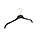 Kledinghanger - Volwassenen - GN43 - 40 Stuks - Blousehanger - Shirthanger - Kunststof - Zwart - Rokinkepingen - 43 cm - Kledinghanger - Kleerhanger - GN-Serie