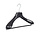 Mantelhanger - Kostuumhanger - Jassenhanger - Kinderen - GP36 - 50 Stuks - Kunststof - Zwart - Gebogen Model - Schouderverbreding 7 cm - Broeklat - 36 cm - Kinderhanger - Kledinghanger - Kleerhanger - GP-Serie