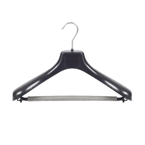 Mantelhanger - Kostuumhanger - Jassenhanger - Kinderen - GP36 - 40 Stuks - Kunststof - Zwart - Gebogen Model - Schouderverbreding 7 cm - Broeklat met Schuim - 36 cm - Kinderhanger - Kledinghanger - Kleerhanger - GP-Serie Mantelhanger - Kostuumhanger - Jassenhanger - Kinderen - GP36 - 40 Stuks - Kunststof - Zwart - Gebogen Model - Schouderverbreding 7 cm - Broeklat met Schuim - 36 cm - Kinderhanger - Kledinghanger - Kleerhanger - GP-Serie