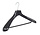 Mantelhanger - Kostuumhanger - Jassenhanger - Volwassenen - GP48 - 40 Stuks - Kunststof - Zwart - Gebogen Model - Schouderverbreding 7 cm - Broeklat - 48 cm - Kledinghanger - Kleerhanger - GP-Serie
