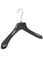 Mantelhanger - Kostuumhanger - Jassenhanger - Kinderen - HZ36 - 40 Stuks - Kunststof - Zwart - Gebogen Model - Schouderverbreding 4,8 cm - 36 cm - Kinderhanger - Kledinghanger - Kleerhanger - HZ-Serie