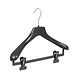 Mantelhanger - Kostuumhanger - Jassenhanger - Volwassenen - HZ38 - 50 Stuks - Kunststof - Zwart - Gebogen Model - Schouderverbreding 4,8 cm - Anti-slip Knijpers - 38 cm - Kledinghanger - Kleerhanger - HZ-Serie Mantelhanger - Kostuumhanger - Jassenhanger - Volwassenen - HZ38 - 50 Stuks - Kunststof - Zwart - Gebogen Model - Schouderverbreding 4,8 cm - Anti-slip Knijpers - 38 cm - Kledinghanger - Kleerhanger - HZ-Serie