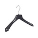 Mantelhanger - Kostuumhanger - Jassenhanger - Volwassenen - HZ38 - 10 Stuks - Kunststof - Zwart - Gebogen Model - Schouderverbreding 4,8 cm - 38 cm - Kledinghanger - Kleerhanger - HZ-Serie Mantelhanger - Kostuumhanger - Jassenhanger - Volwassenen - HZ38 - 10 Stuks - Kunststof - Zwart - Gebogen Model - Schouderverbreding 4,8 cm - 38 cm - Kledinghanger - Kleerhanger - HZ-Serie