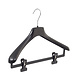 Mantelhanger - Kostuumhanger - Jassenhanger - Volwassenen - HZ40 - 10 Stuks - Kunststof - Zwart - Gebogen Model - Schouderverbreding 4,8 cm - Anti-slip Knijpers - 40 cm - Kledinghanger - Kleerhanger - HZ-Serie Mantelhanger - Kostuumhanger - Jassenhanger - Volwassenen - HZ40 - 10 Stuks - Kunststof - Zwart - Gebogen Model - Schouderverbreding 4,8 cm - Anti-slip Knijpers - 40 cm - Kledinghanger - Kleerhanger - HZ-Serie
