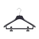 Mantelhanger - Kostuumhanger - Jassenhanger - Volwassenen - HZ42 - 40 Stuks - Kunststof - Zwart - Gebogen Model - Schouderverbreding 4,8 cm - Anti-slip Knijpers - 42 cm - Kledinghanger - Kleerhanger - HZ-Serie Mantelhanger - Kostuumhanger - Jassenhanger - Volwassenen - HZ42 - 40 Stuks - Kunststof - Zwart - Gebogen Model - Schouderverbreding 4,8 cm - Anti-slip Knijpers - 42 cm - Kledinghanger - Kleerhanger - HZ-Serie