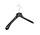Mantelhanger - Kostuumhanger - Jassenhanger - Volwassenen - HZ42 - 30 Stuks - Kunststof - Zwart - Gebogen Model - Schouderverbreding 4,8 cm - 42 cm - Kledinghanger - Kleerhanger - HZ-Serie