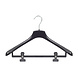 Mantelhanger - Kostuumhanger - Jassenhanger - Volwassenen - HZ45 - 20 Stuks - Kunststof - Zwart - Gebogen Model - Schouderverbreding 4,8 cm - Anti-slip Knijpers - 45 cm - Kledinghanger - Kleerhanger - HZ-Serie Mantelhanger - Kostuumhanger - Jassenhanger - Volwassenen - HZ45 - 20 Stuks - Kunststof - Zwart - Gebogen Model - Schouderverbreding 4,8 cm - Anti-slip Knijpers - 45 cm - Kledinghanger - Kleerhanger - HZ-Serie